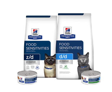 Prescription Diet Skin care cat food range